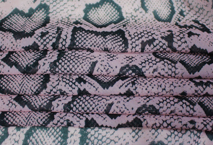 Tissu mousseline polyester - imprimé reptile - photo 2/4 | So Tissus