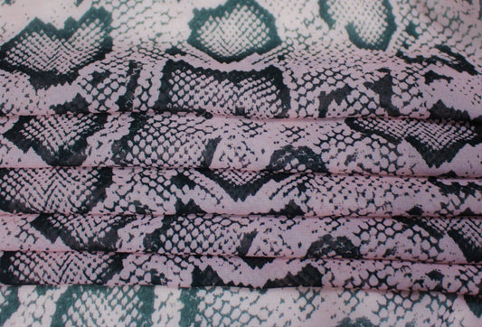 Tissu mousseline polyester - imprimé reptile - photo 2/4 | So Tissus