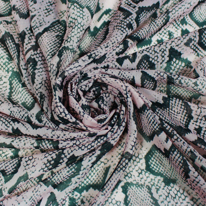 Tissu mousseline polyester - imprimé reptile - photo 1/4 | So Tissus