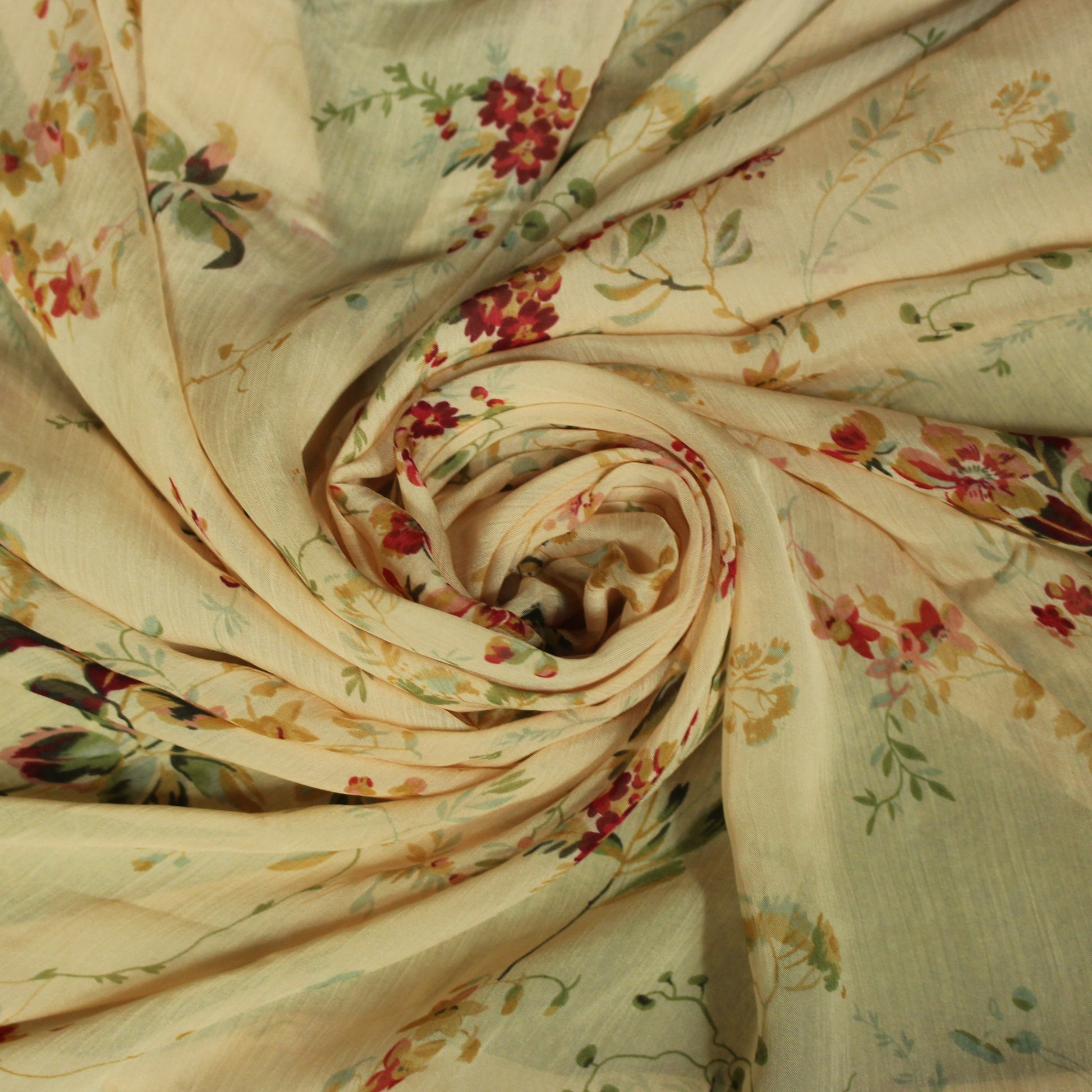 Tissu mousseline viscose - imprimé fleuri - photo 1/4 | So Tissus