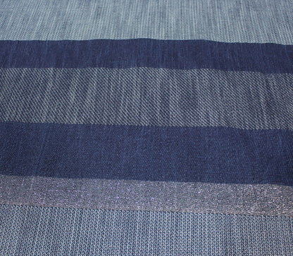 Tissu toile coton et lin - ton bleu jean - photo 5/5 | So Tissus