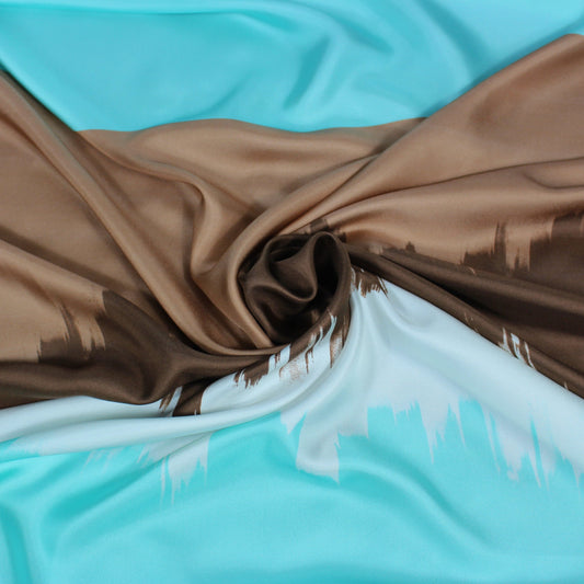 Tissu twill de soie - imprimé tacheté (motif de 1 mètre) - photo 1/5 | So Tissus