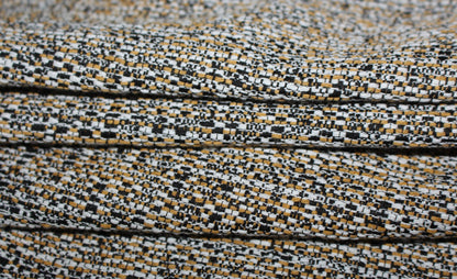 Tissu tweed chiné - noir, blanc et beige - photo 2/4 | So Tissus