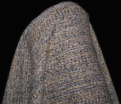 Tissu tweed chiné - noir, blanc et beige - photo 4/4 | So Tissus