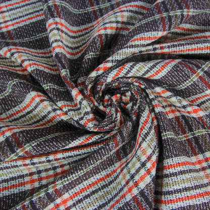 Tissu tweed coton tissé - ton marron | Bennytex | Mondial Tissus | Cousette | Tissus de rêve | Tissus.net