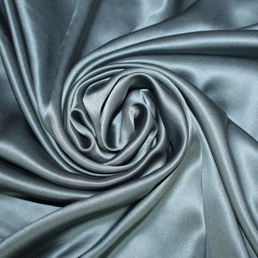Tissu satin de soie 100% - bleu canard | Bennytex | Mondial Tissus | Cousette | Tissus de rêve | Tissus.net