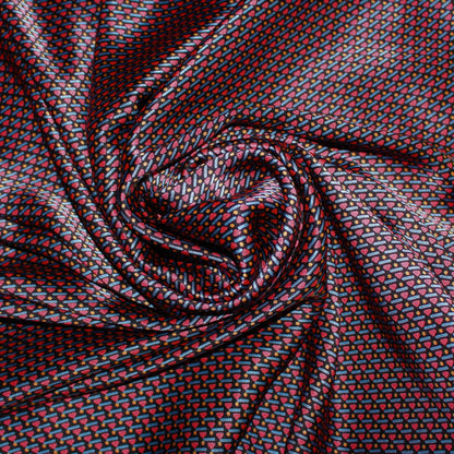 Tissu satin de soie 100% - imprimé géométrique | Bennytex | Mondial Tissus | Cousette | Tissus de rêve | Tissus.net