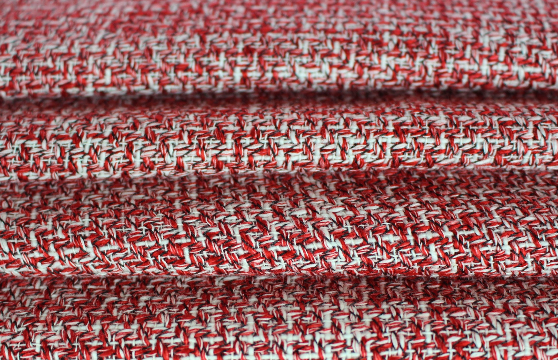 So Tissus | Coupon de 5 mètres - Tweed coton - rouge et blanc | Bennytex | Mondial Tissus | Cousette | Tissus de rêve | Tissus.net