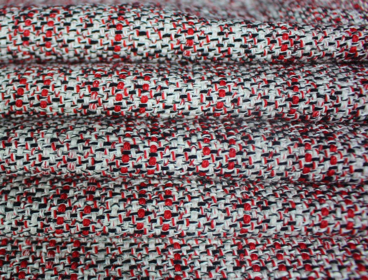 So Tissus - Coupon de 2 mètres - tissu tweed viscose - rouge et blanc | Bennytex | Mondial Tissus | Cousette | Tissus de rêve | Tissus.net