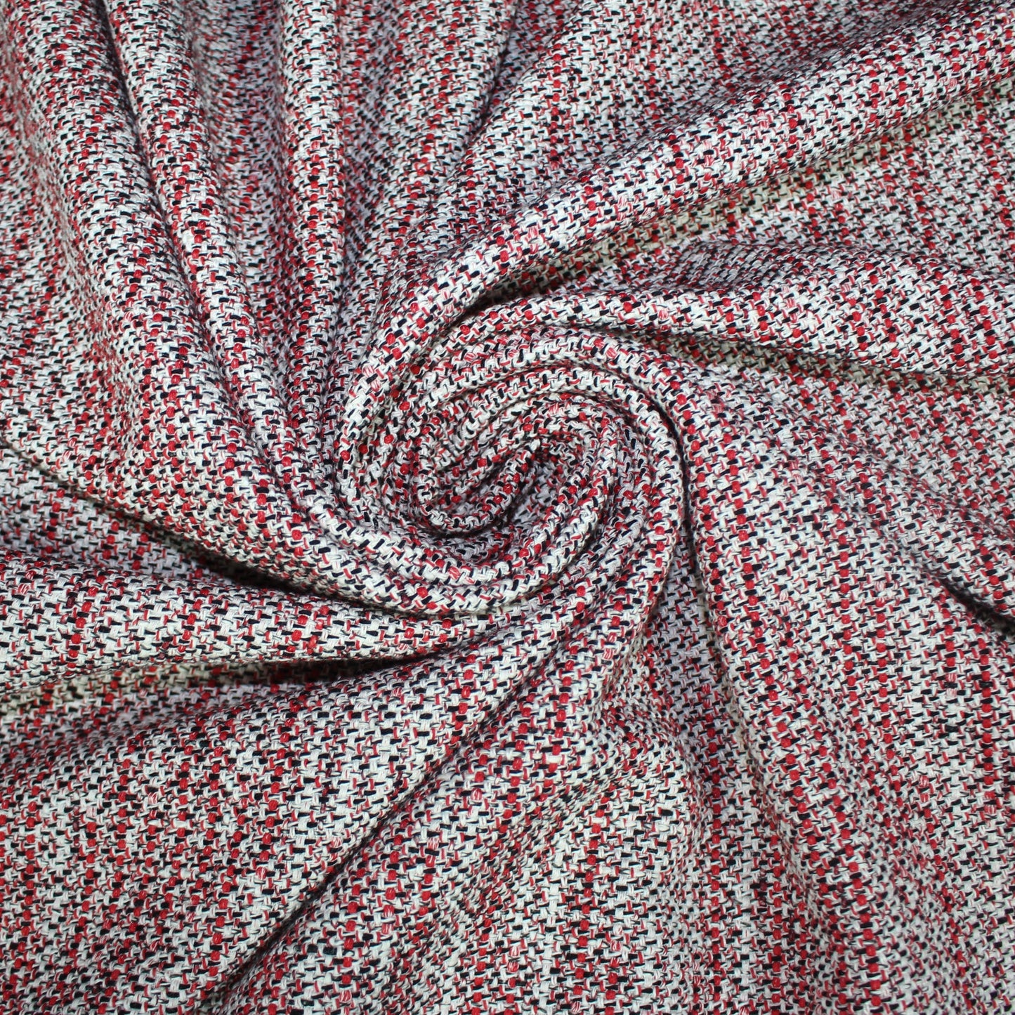 So Tissus - Coupon de 2 mètres - tissu tweed viscose - rouge et blanc | Bennytex | Mondial Tissus | Cousette | Tissus de rêve | Tissus.net