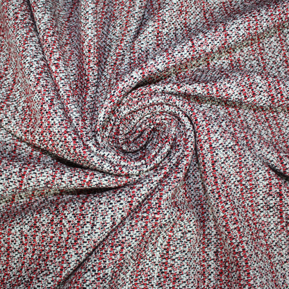 So Tissus - Coupon de 2 mètres - tissu tweed viscose - rouge et blanc | Bennytex | Mondial Tissus | Cousette | Tissus de rêve | Tissus.net
