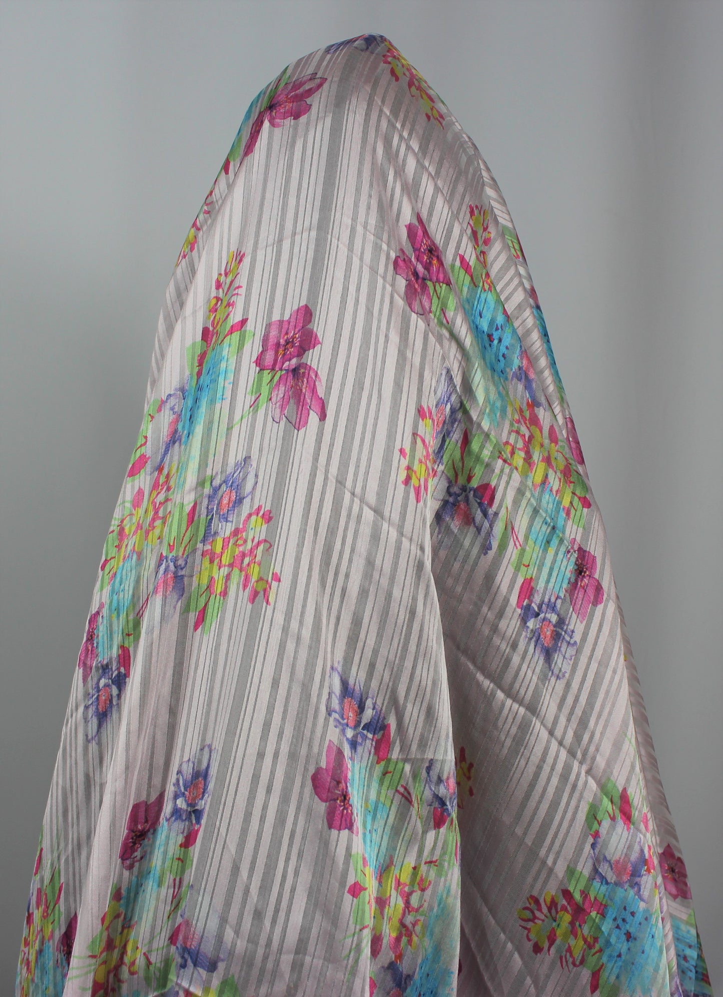 Coupon de 2 mètres - Mousseline polyester - imprimé fleuri - photo 3/5 | So Tissus