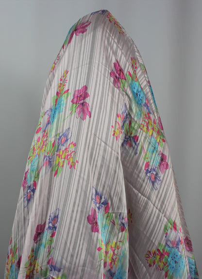 Coupon de 2 mètres - Mousseline polyester - imprimé fleuri - photo 3/5 | So Tissus