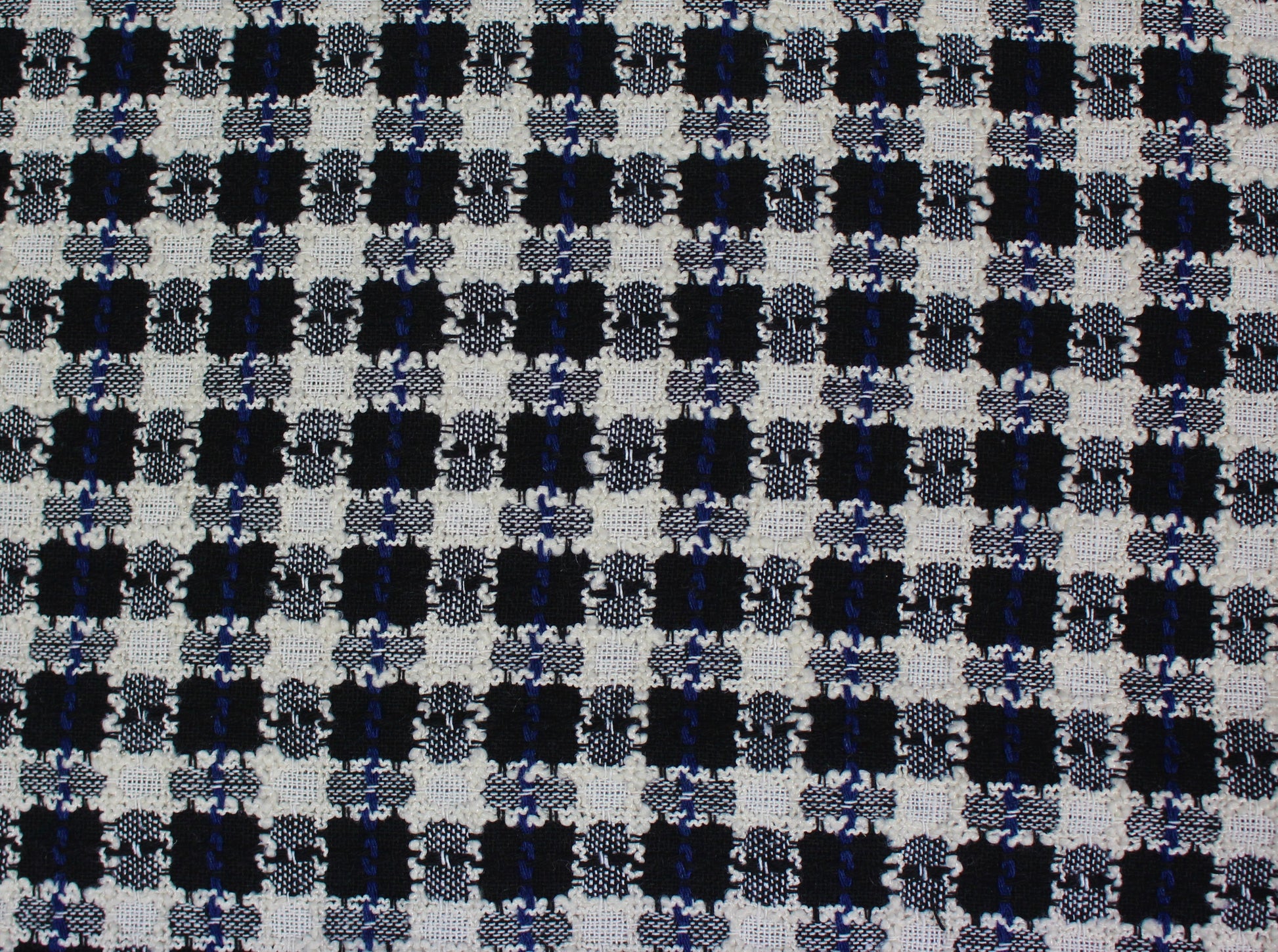 So Tissus | Coupon de 3 mètres - Tweed coton à carreaux - noir et blanc| Bennytex | Mondial Tissus | Cousette | Tissus de rêve | Tissus.net