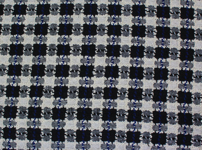 So Tissus | Coupon de 3 mètres - Tweed coton à carreaux - noir et blanc| Bennytex | Mondial Tissus | Cousette | Tissus de rêve | Tissus.net