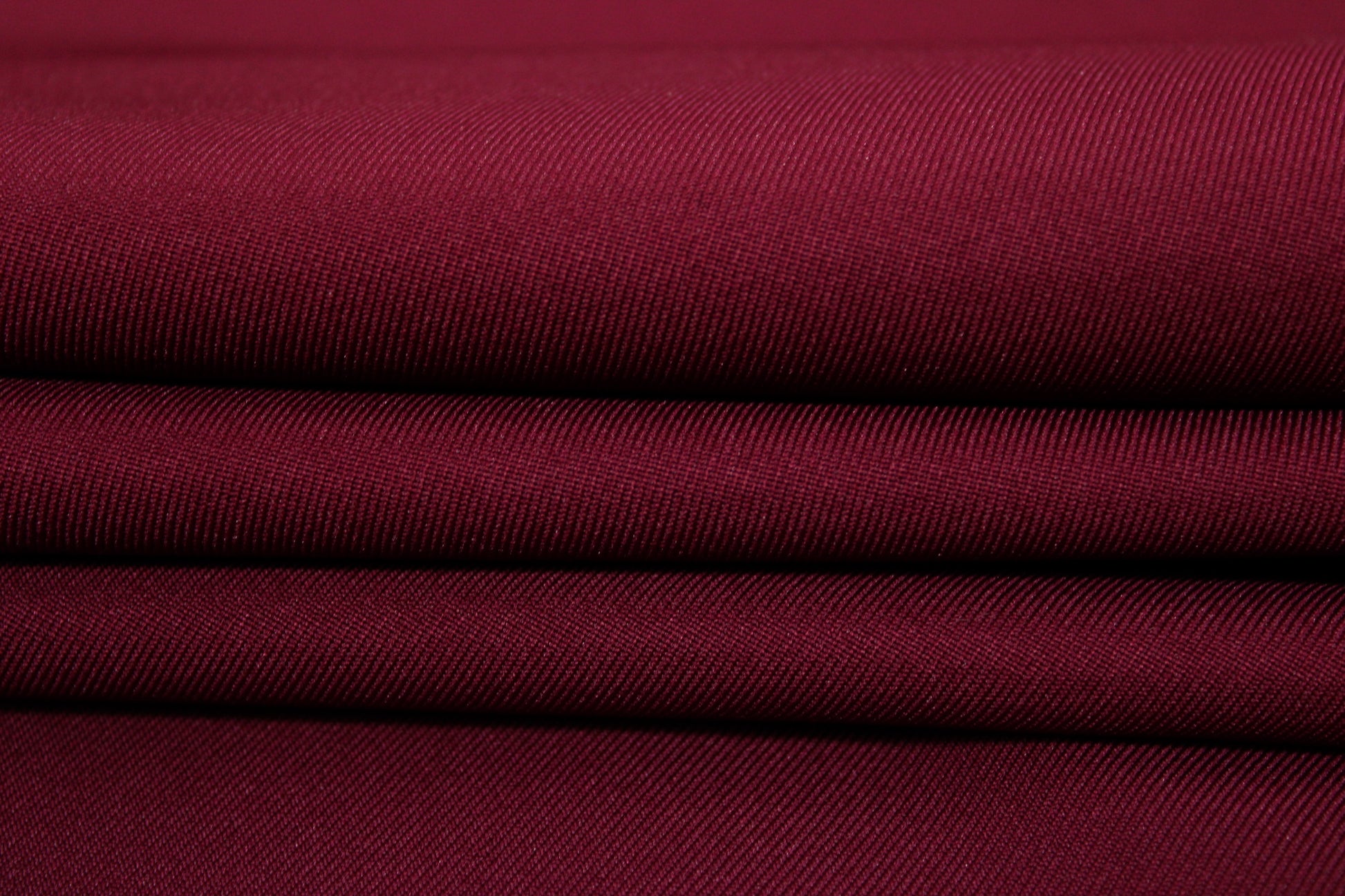 Tissu toile sergé - bordeaux - photo 2/3 | So Tissus