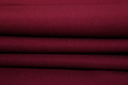 Tissu toile sergé - bordeaux - photo 2/3 | So Tissus