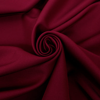 Tissu toile sergé - bordeaux - photo 1/3 | So Tissus