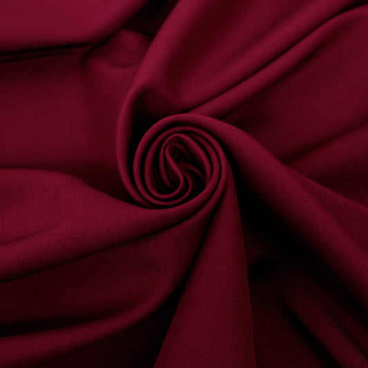 Tissu toile sergé - bordeaux - photo 1/3 | So Tissus
