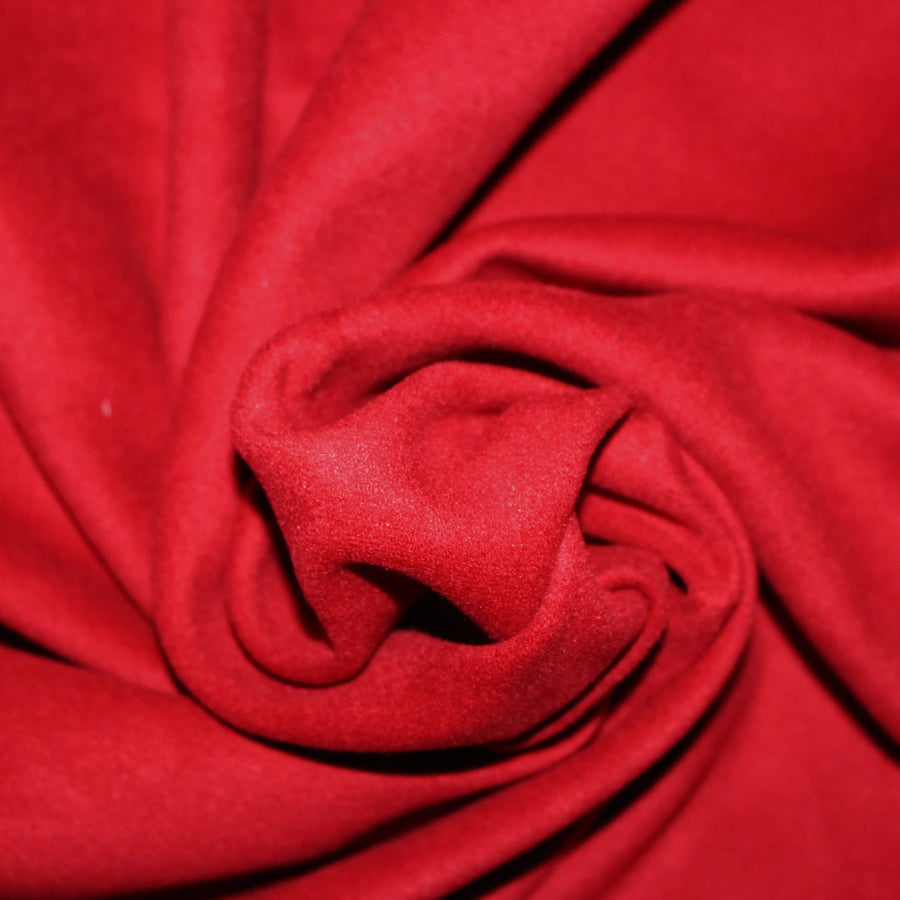 Tissu velours - rouge sang