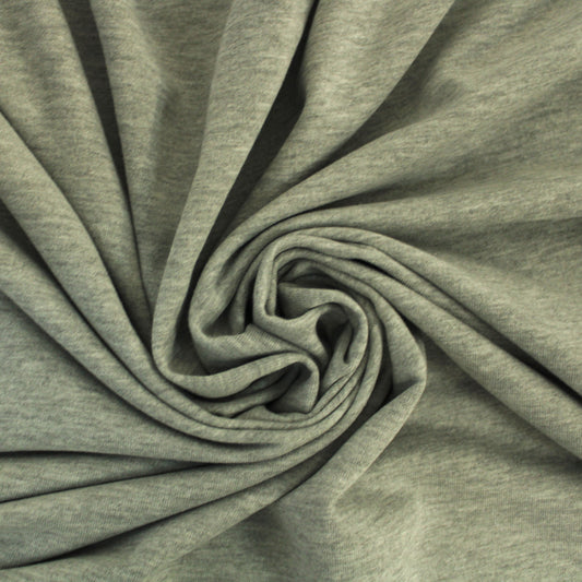 Tissu molleton - gris chiné clair - photo 1/3 | So Tissus