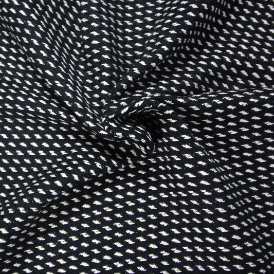 Tissu tweed coton - noir et blanc | Bennytex | Mondial Tissus | Cousette | Tissus de rêve | Tissus.net