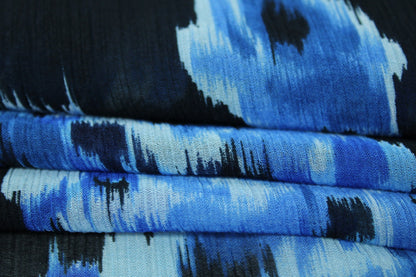 Tissu crêpon de soie viscose - imprimé tâcheté - photo 4/6 | So Tissus