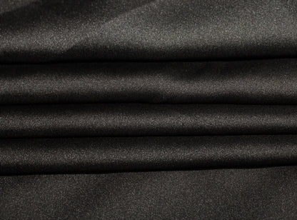 Tissu satin - noir - photo 3/4 | So Tissus