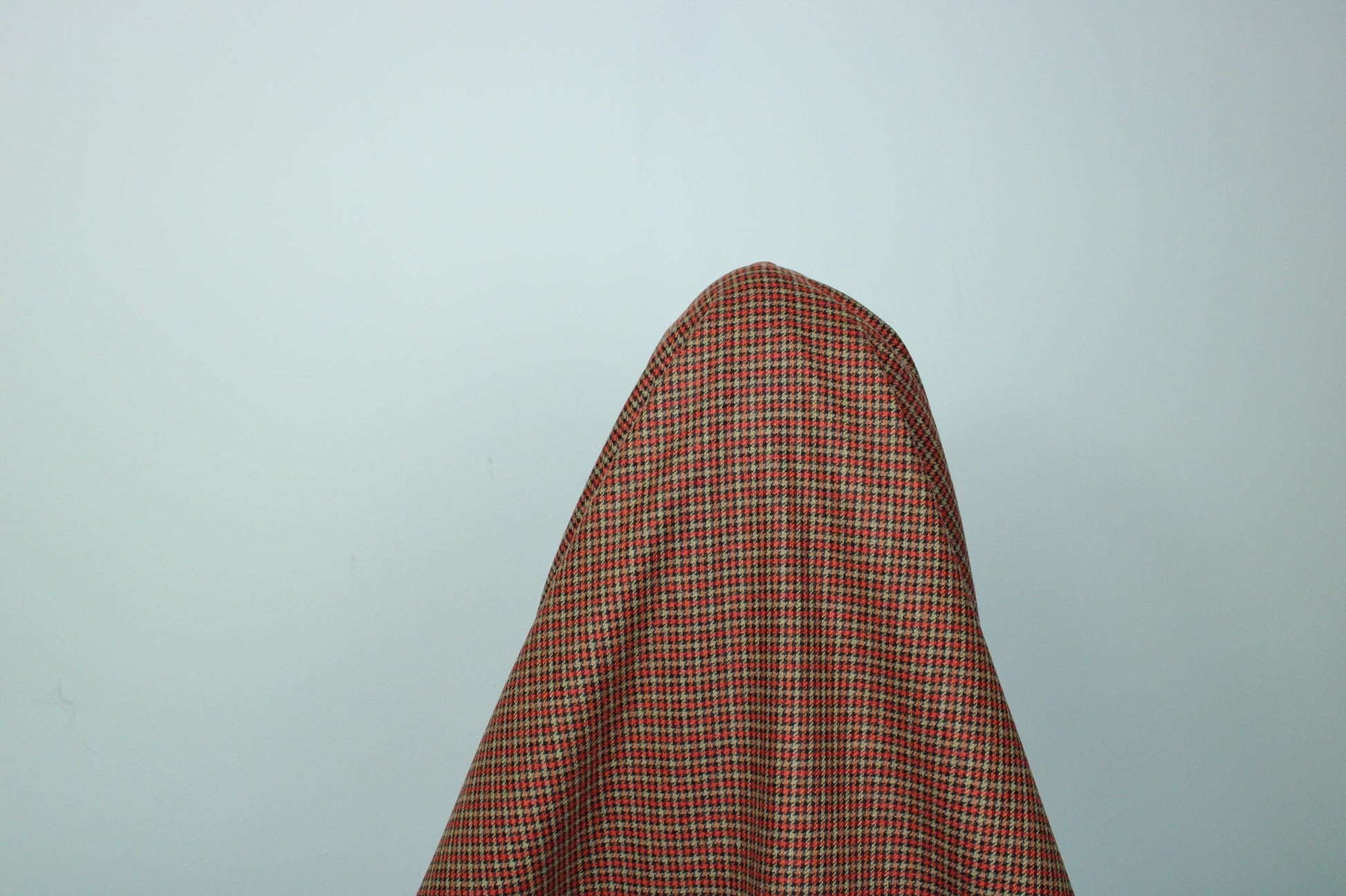 Tissu lainage - pieds de poule - ton orangé - photo 4/5 | So Tissus