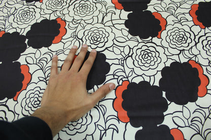 Tissu popeline de coton - imprimé grosses fleurs - photo 4/6 | So Tissus
