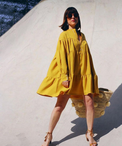 Tissu tencel - jaune - photo 2/4 | So Tissus