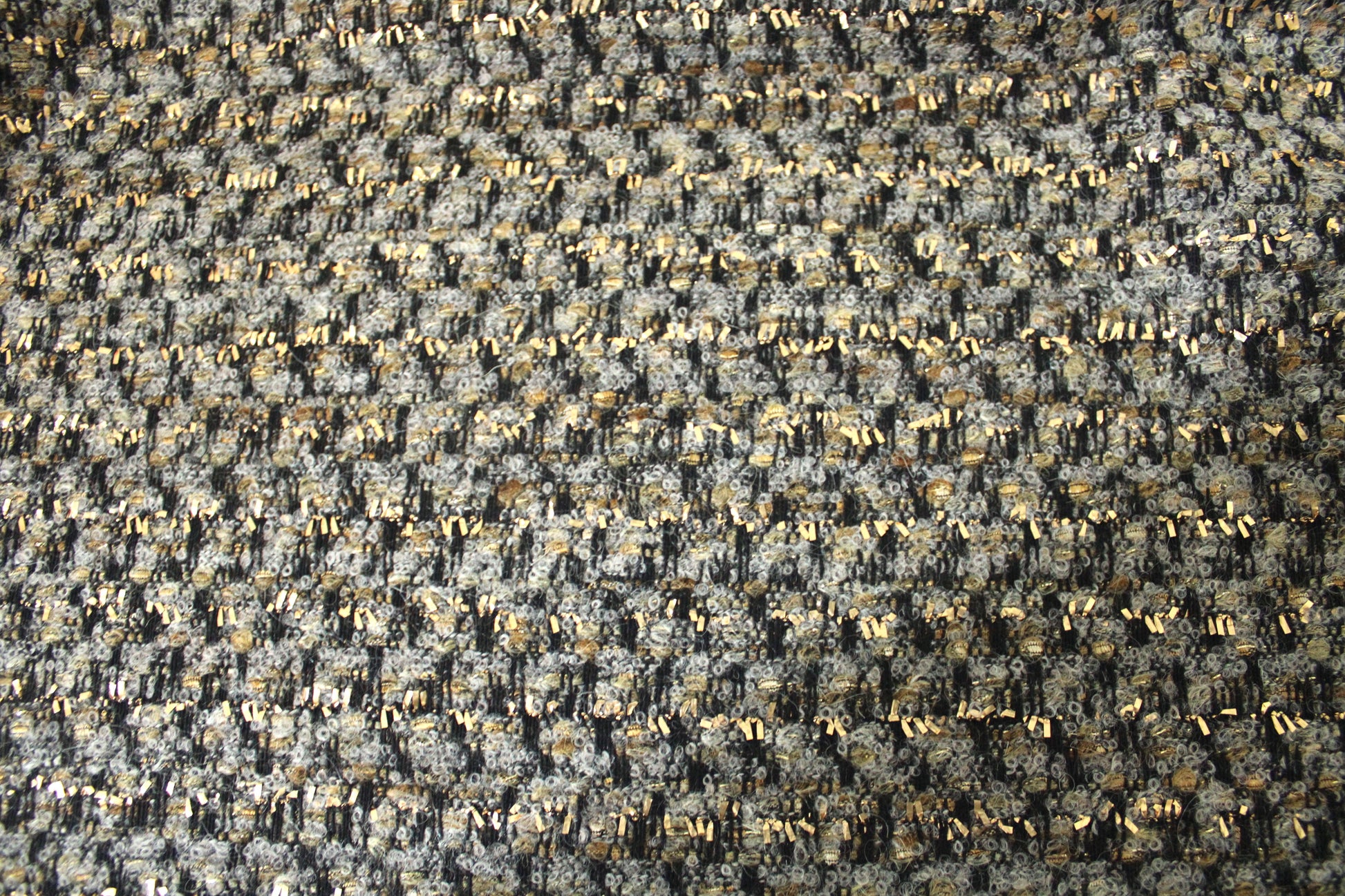 Tissu tweed de laine - ton marron - photo 4/4 | So Tissus