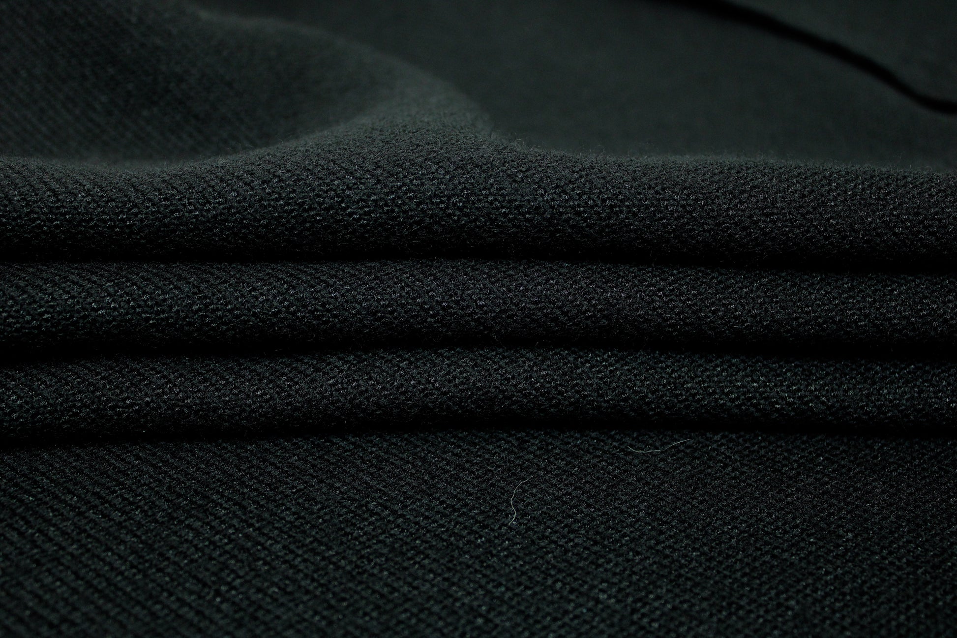 Tissu twill de laine épais- noir - photo 2/3 | So Tissus