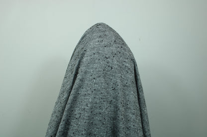 Tissu maille moucheté - gris et argent - photo 3/4 | So Tissus