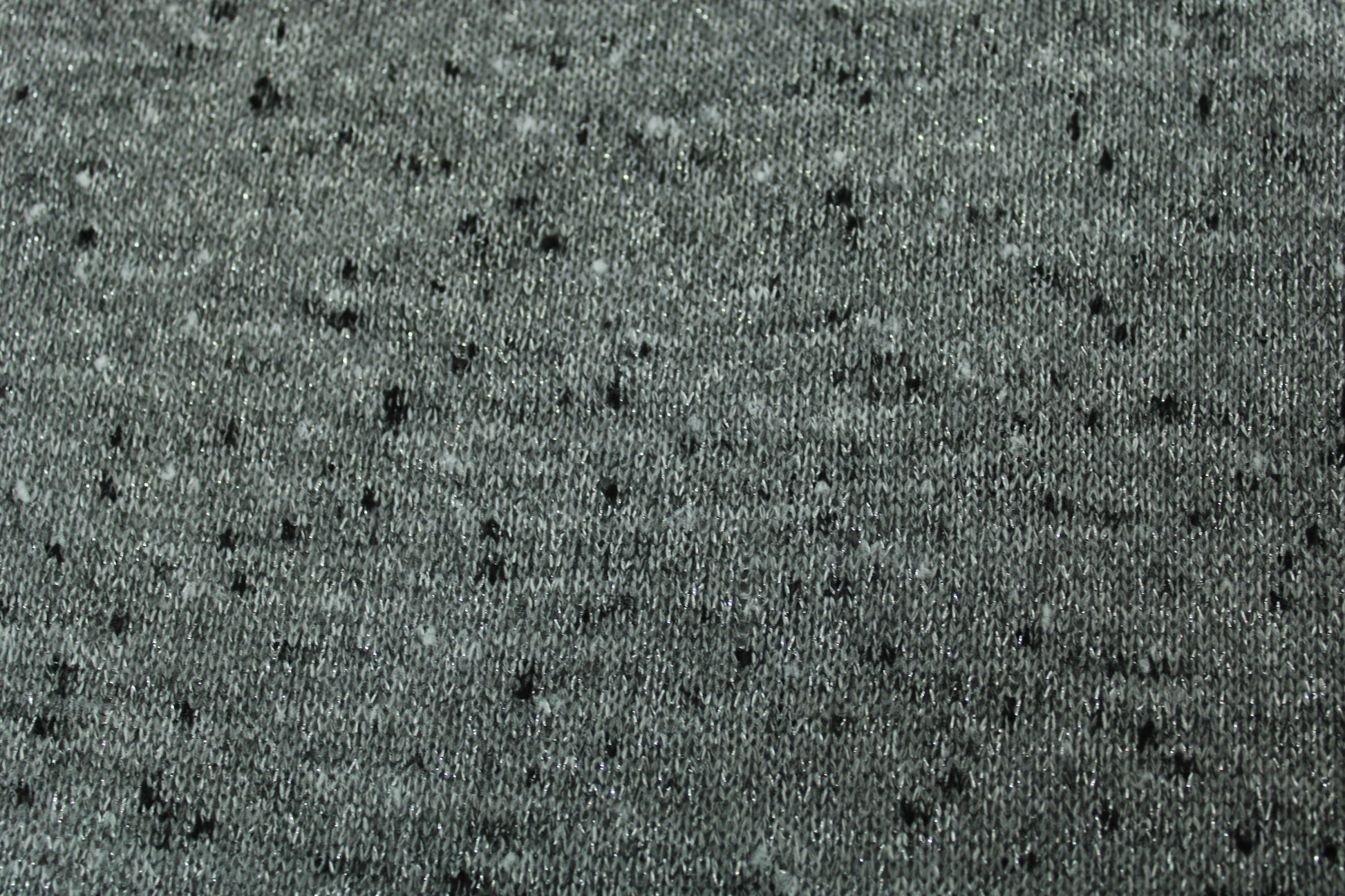 Tissu maille moucheté - gris et argent - photo 4/4 | So Tissus