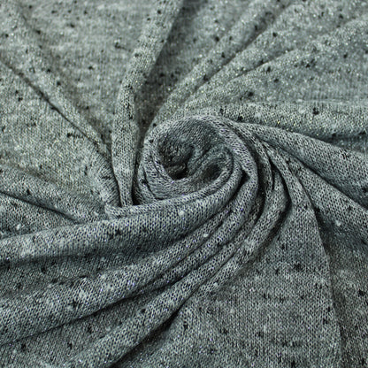 Tissu maille moucheté - gris et argent - photo 1/4 | So Tissus