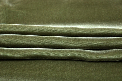 Tissu velours lisse - gris vert - photo 2/3 | So Tissus