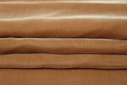 Tissu velours lisse - terracotta clair - photo 2/3 | So Tissus