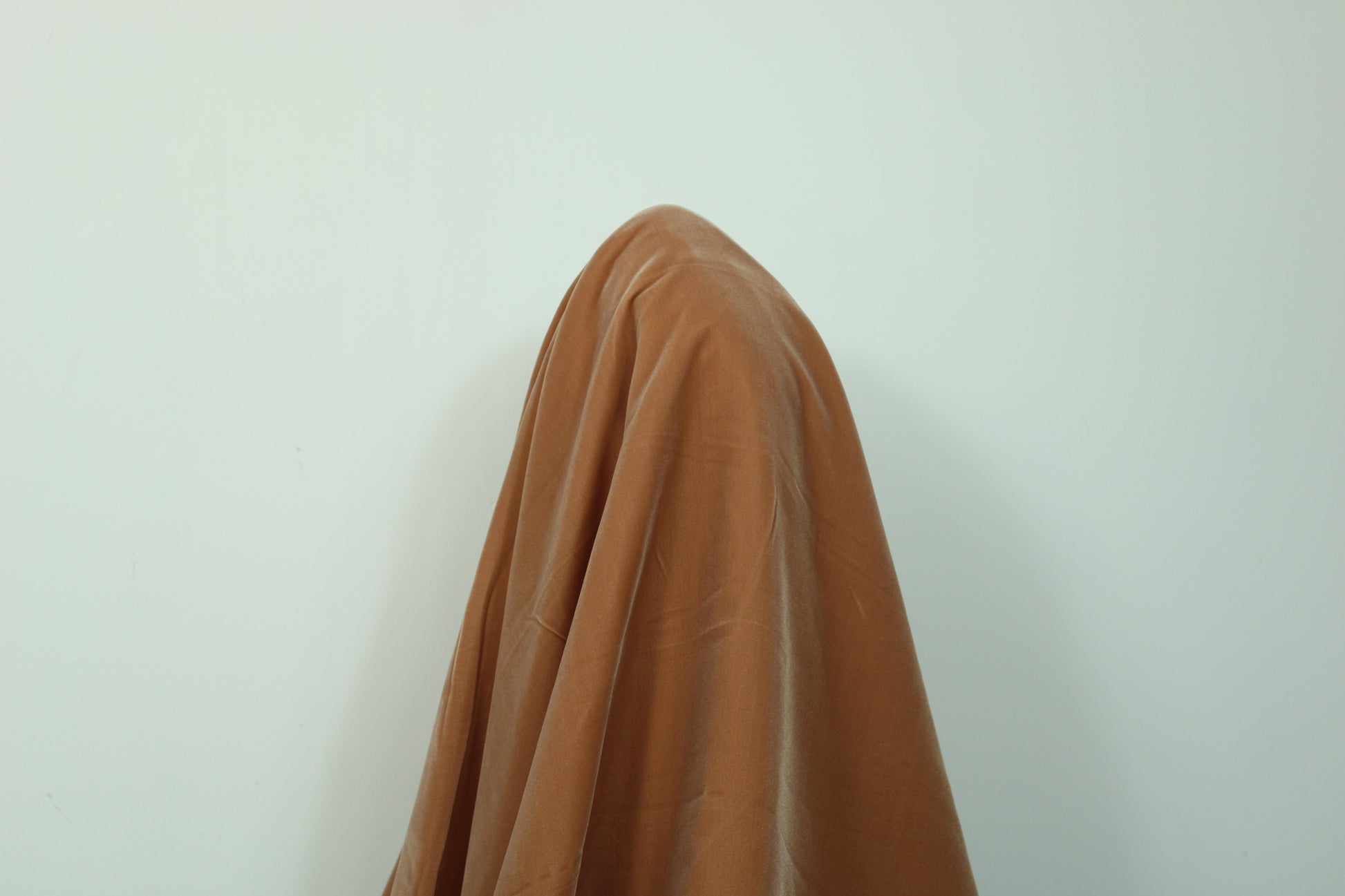 Tissu velours lisse - terracotta clair - photo 3/3 | So Tissus