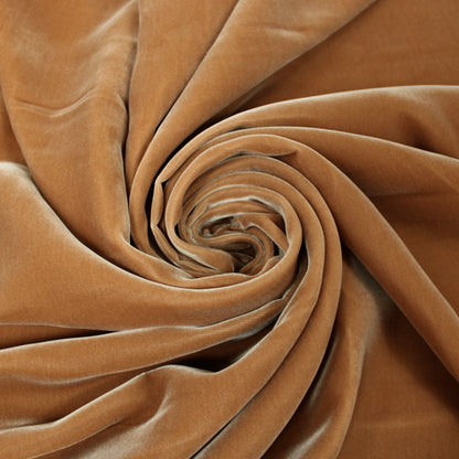 Tissu velours lisse - terracotta clair - photo 1/3 | So Tissus