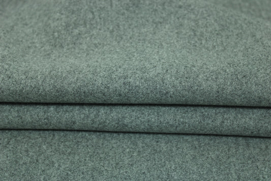 Tissu double drap de laine - gris clair - photo 2/3 | So Tissus