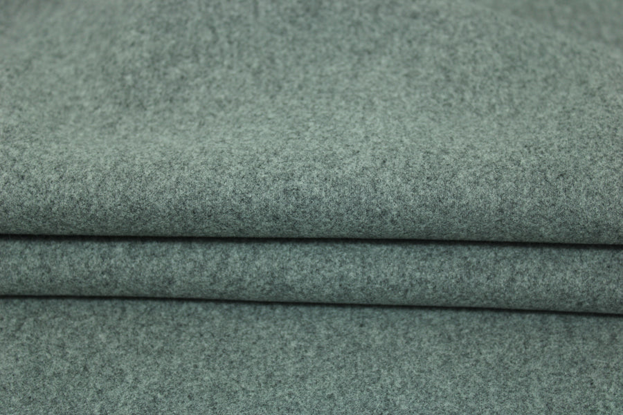 Tissu double drap de laine - gris clair