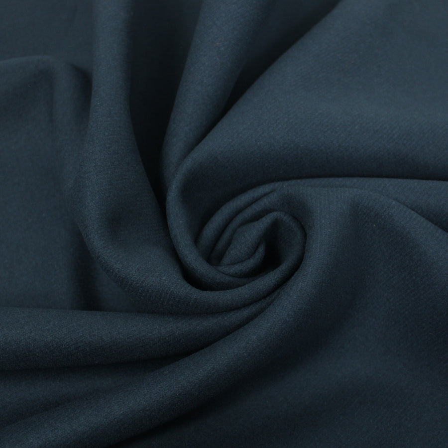 Tissu double drap de laine - bleu marine