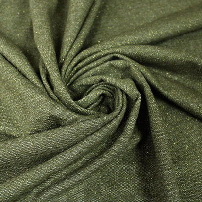 Tissu molleton fin - kaki et doré - photo 1/3 | So Tissus