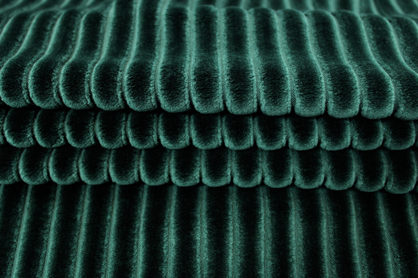 Tissu velours grosse côte - vert sapin - photo 2/5 | So Tissus