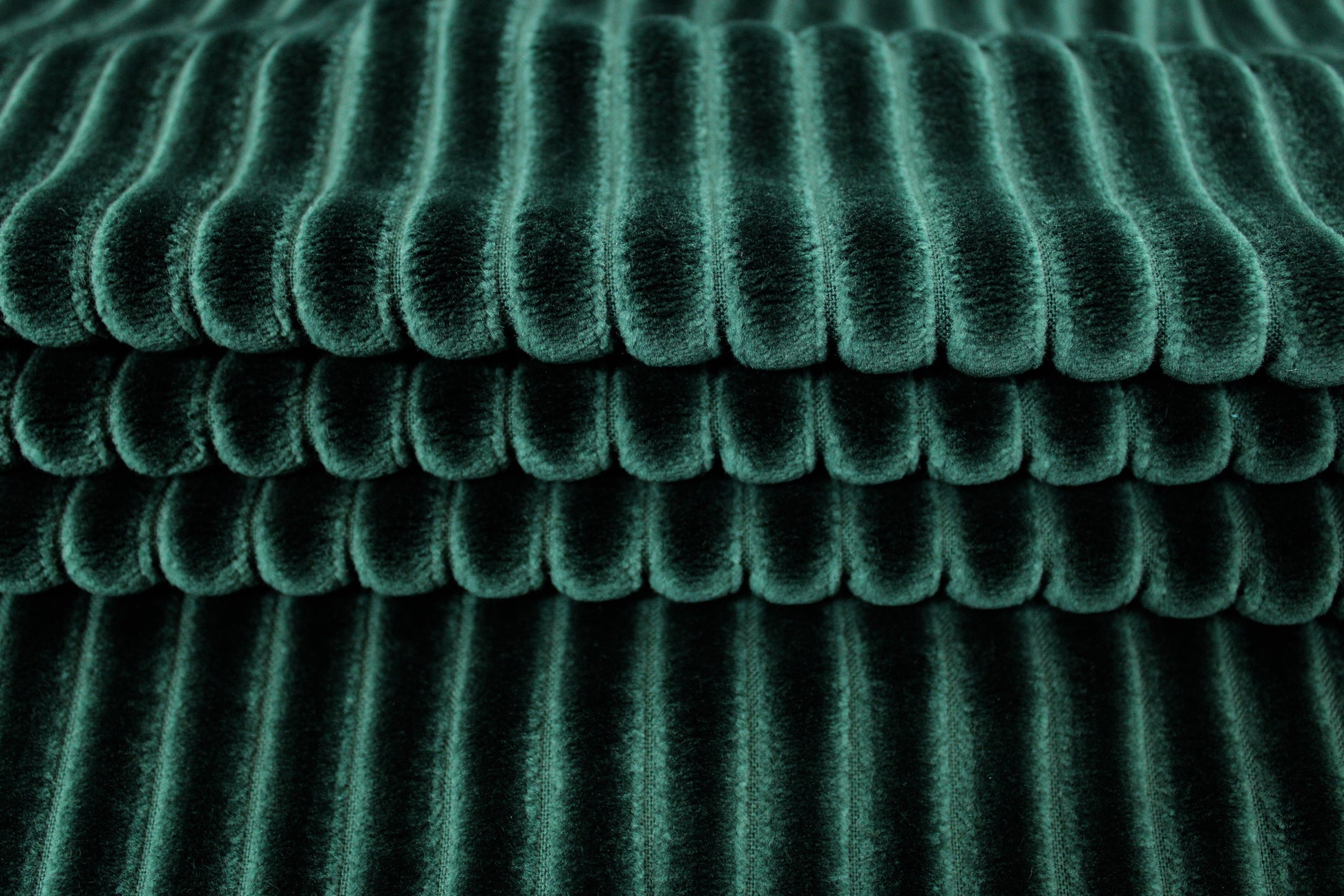 Tissu velours grosse côte - vert sapin - photo 2/5 | So Tissus