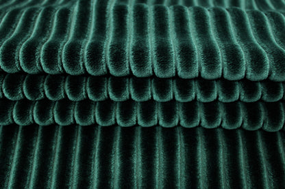Tissu velours grosse côte - vert sapin - photo 2/5 | So Tissus