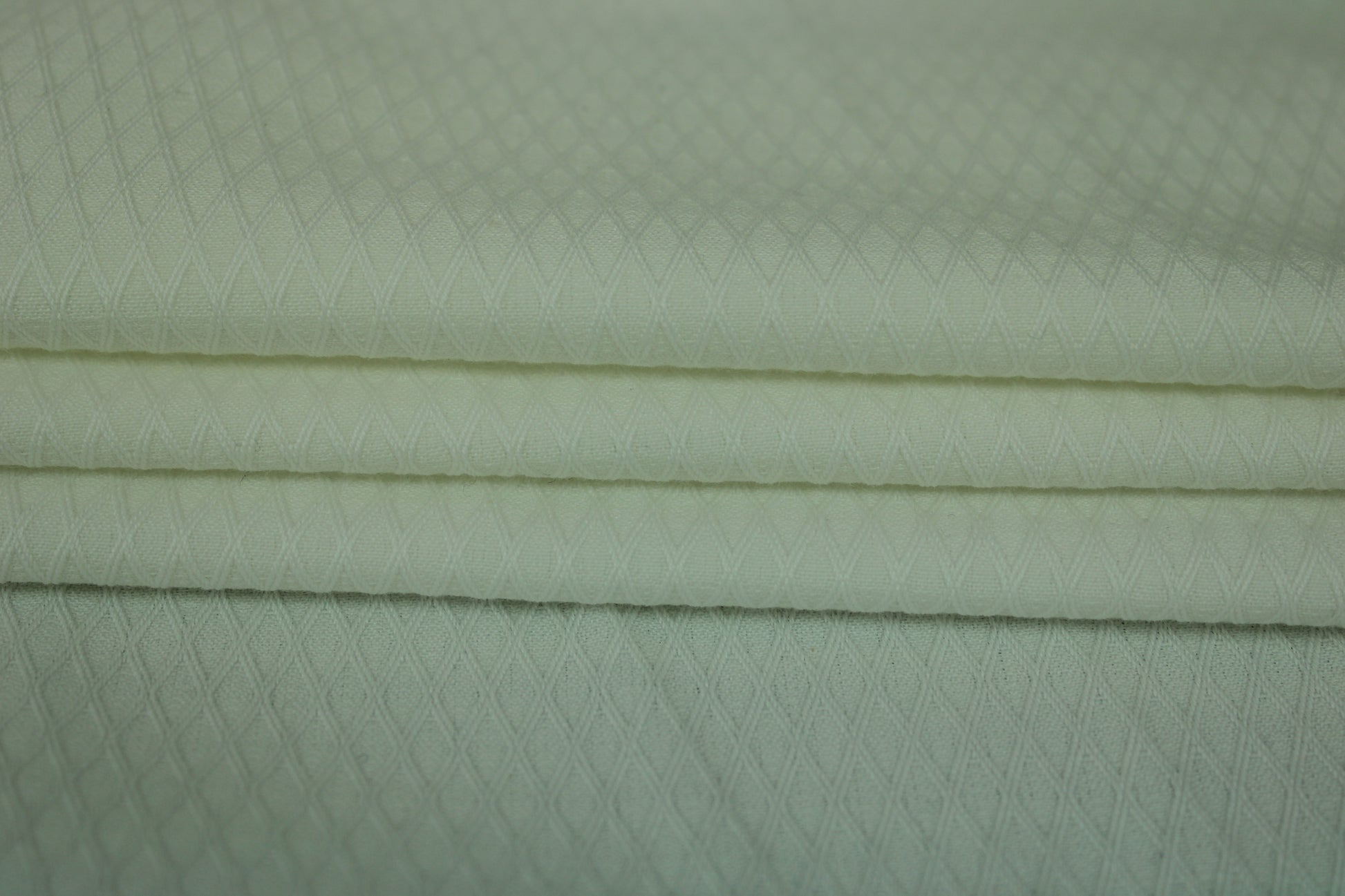 Tissu popeline de coton alvéolé - blanc - photo 2/4 | So Tissus