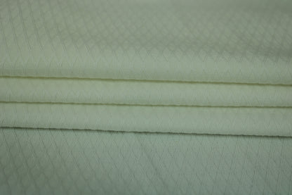 Tissu popeline de coton alvéolé - blanc - photo 2/4 | So Tissus