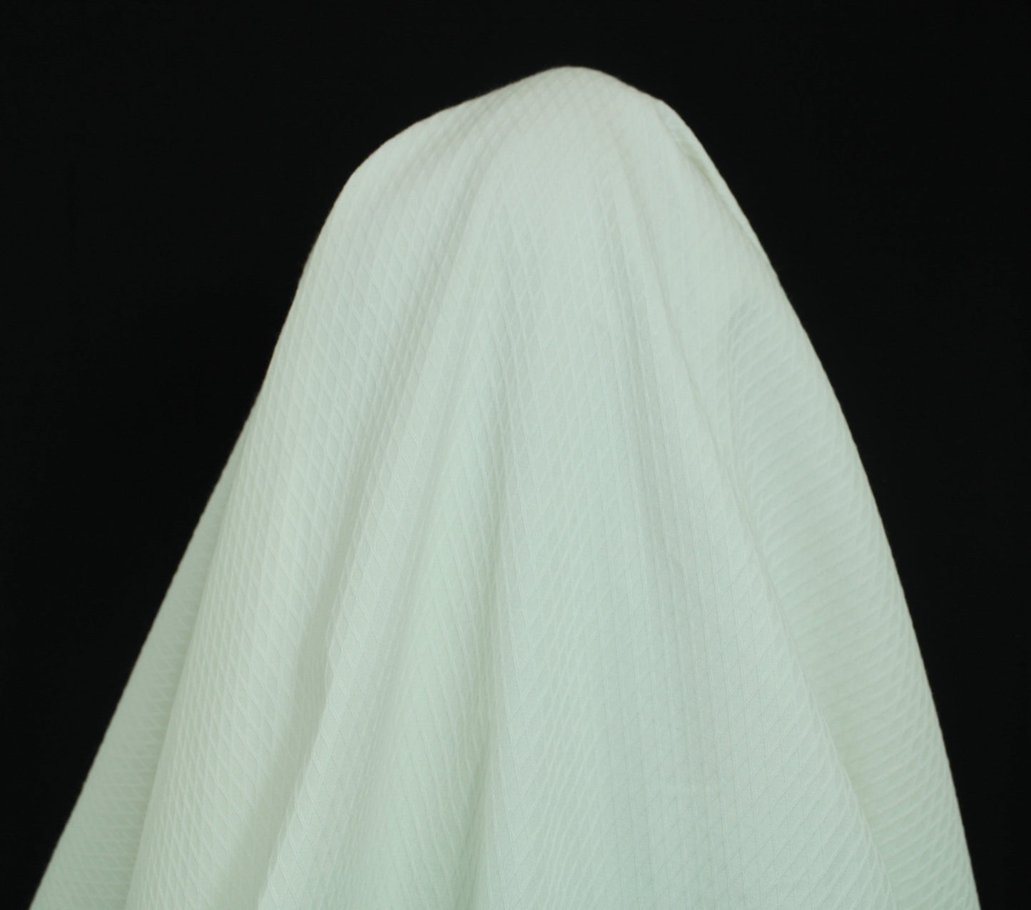 Tissu popeline de coton alvéolé - blanc - photo 3/4 | So Tissus